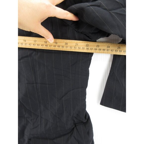 VINTAGE Brooks Brothers Sport Coat 44 Blazer Wool Pinstripe Union Made - Picture 5 of 16